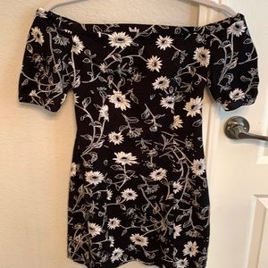 Off shoulder mini dress!!